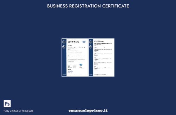 certificato di registrazione DQS tedesco in stile verificato Modello Word e PDF